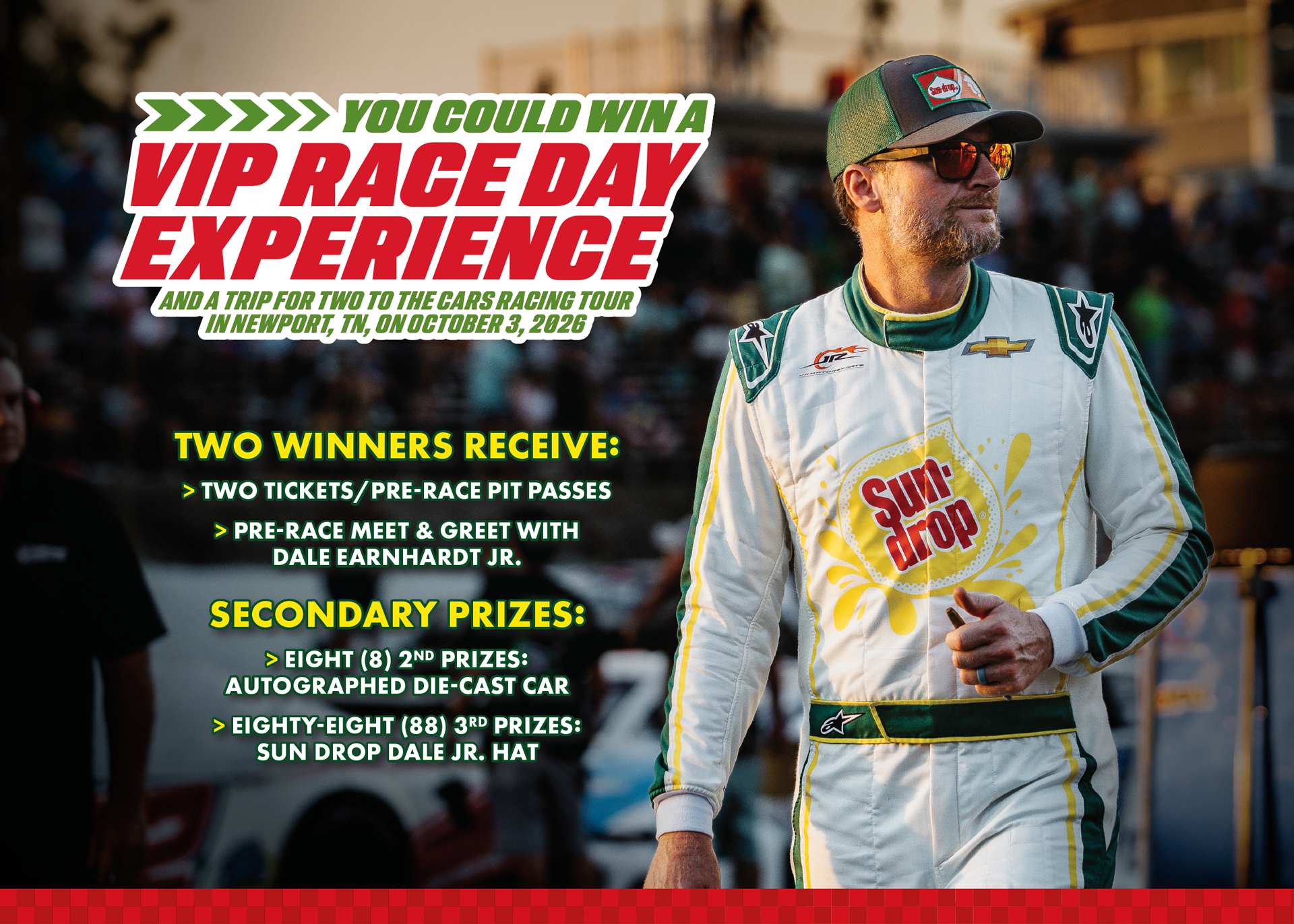 2026 Sun Drop Dale Earnhardt Jr. Summer Sweepstakes